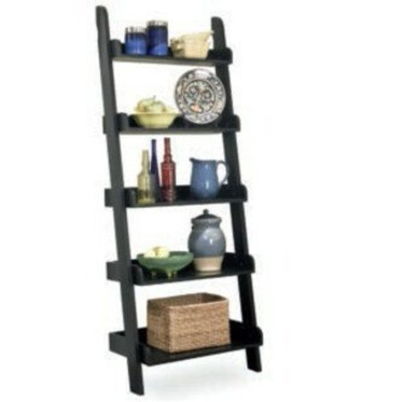International Concepts Lean To Shelf Unit, with 5 Shelves, Black SH67-2660